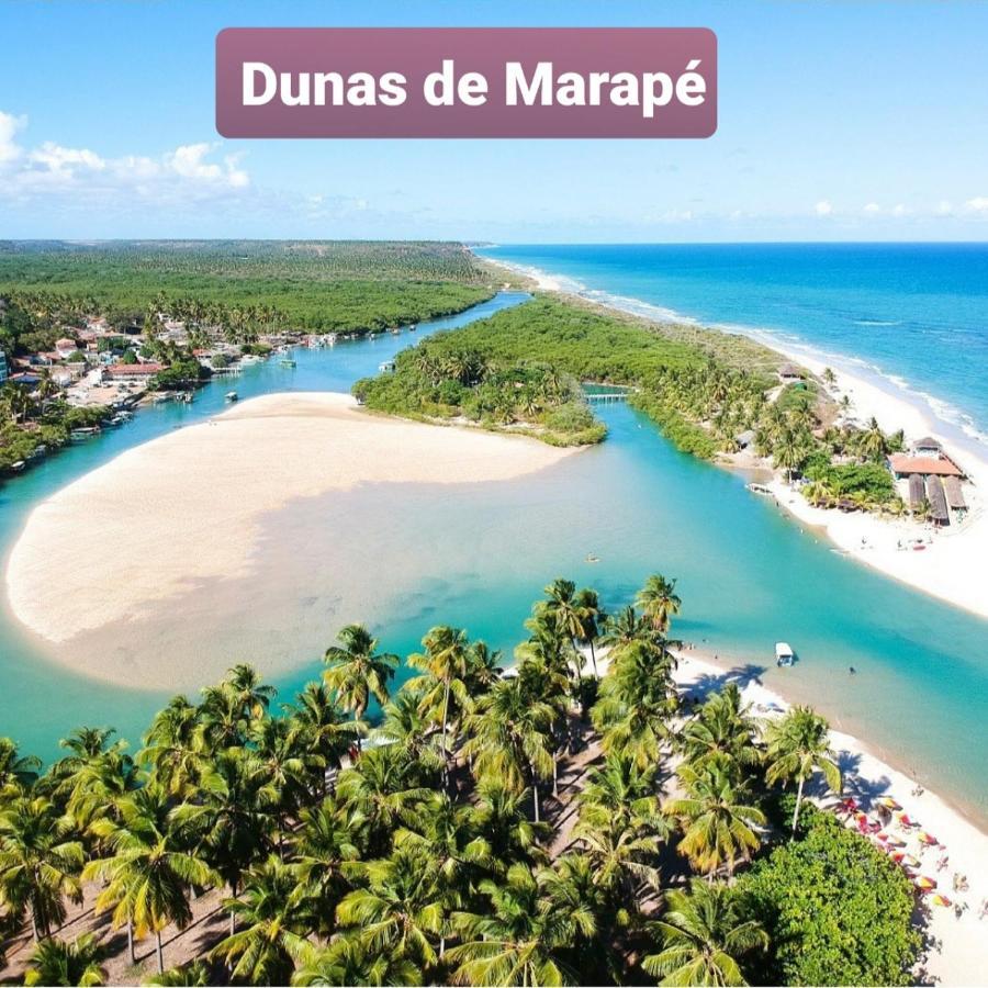 Chalé lindo e aconchegante na Barra de São Miguel Exterior foto